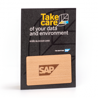SAP RFID wooden card