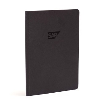 SAP Notizbuch mit Softcover, schwarz