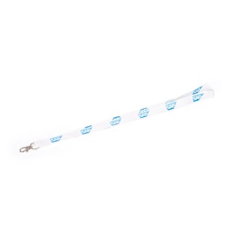 SAP RPET Lanyard, weiß (10 Stück)
